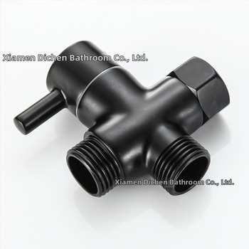 DCF-2003 Meďný trojcestný vodný rozdeľovač so spínačným ventilom, závitové pripojenie, 0–90°C, 0,8–1,2 MPa