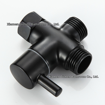 DCF-2003 Meďný trojcestný vodný rozdeľovač so spínačným ventilom, závitové pripojenie, 0–90°C, 0,8–1,2 MPa