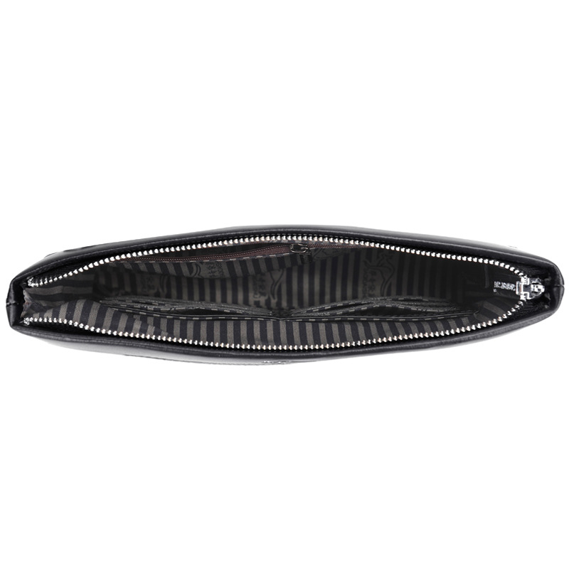 Muška kožna clutch torba za poslovna putovanja, prvi sloj teleće kože, otporna na habanje, pogodno za 8-inčni laptop