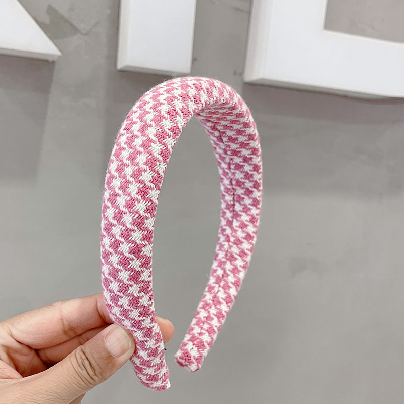 Obruč za kosu od spužve s kariranim uzorkom, U-oblik, ručno izrađeno, za žene, jesen 2022