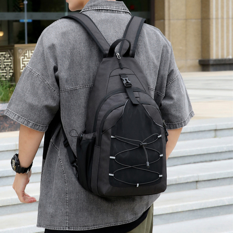 Muška crossbody torba za rame, Oxford tkanina, prozračna, poslovni stil, proljeće 2024