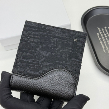 Portofel bărbătesc din piele naturală, cu două pliuri, stil retro european-american, culoare solidă, Bavice