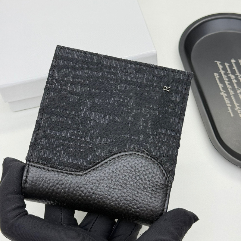 Portofel bărbătesc din piele naturală, cu două pliuri, stil retro european-american, culoare solidă, Bavice