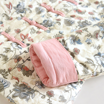 Bavlnená bunda s dlhými rukávmi, okrúhly golier, super hrubá izolácia, výplň z bavlny, retro štýl, zimné obdobie 2024, pre dospelých