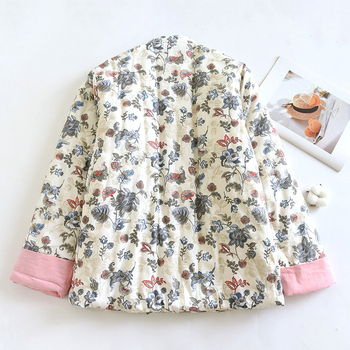 Bavlnená bunda s dlhými rukávmi, okrúhly golier, super hrubá izolácia, výplň z bavlny, retro štýl, zimné obdobie 2024, pre dospelých