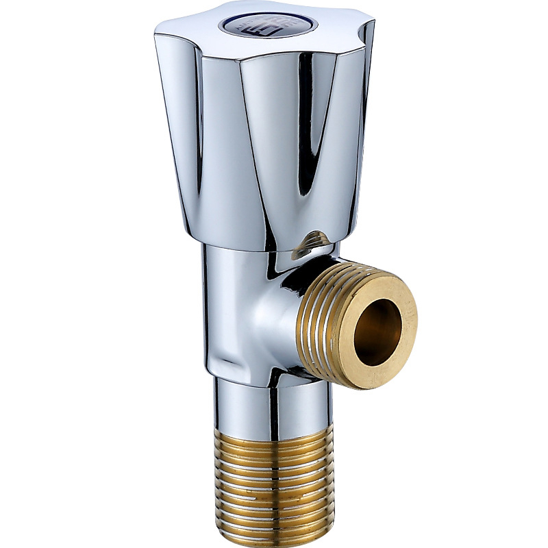 Uholový ventil do kúpeľne s jedným vstupom a dvoma výstupmi, mosadz, model KM-1978, zabudovaná inštalácia (KM-1978; 50; Ø10; zabudovaná; mosadz)