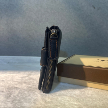 Muški novčanik od prave kože, prvi sloj teleće kože, poslovni stil, podstava od poliestera, otporan na habanje