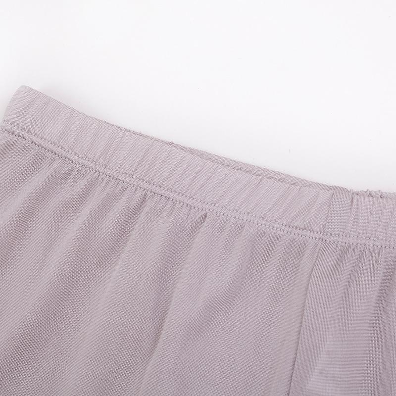 Ženski termalni komplet od svile – pulover s okruglim izrezom i dugim rukavima, hlače; 100% Mulberry svila; gustoća tkanine 201-250 g/m2; flis podstava.