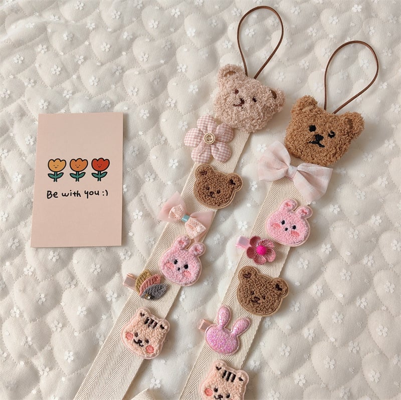 Dječji dodaci za kosu u korejskom stilu: trake za kosu i gumice, pojedinačno pakirane