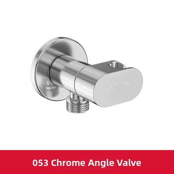 Mini meďný uhlový ventil so vstavaným držiakom do steny, 1 vstup a 2 výstupy, integrovaný nosič a nezávislý spínač