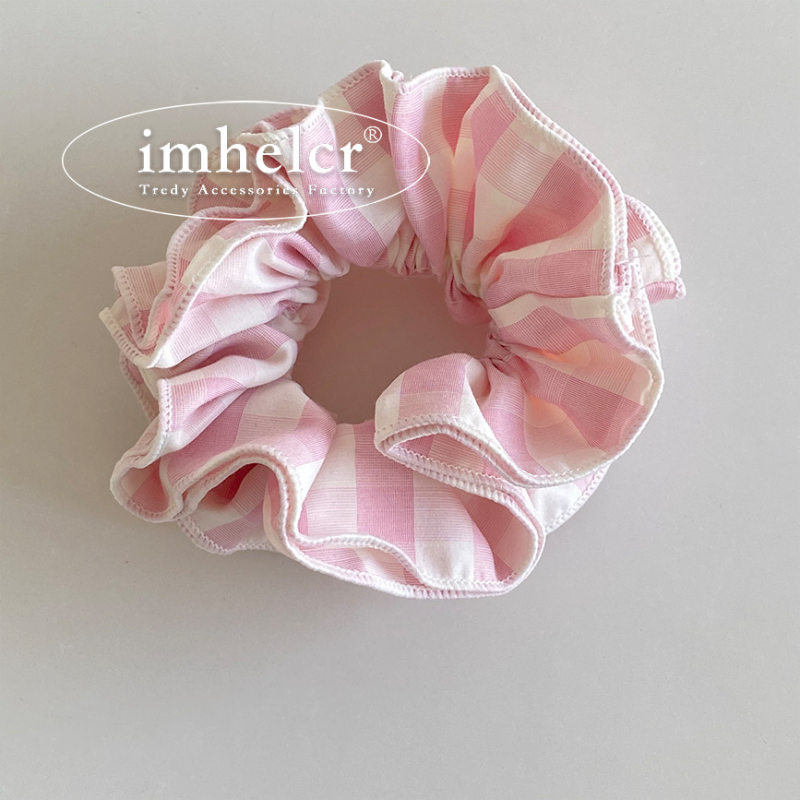 Лента за коса за опашка от плат — ръчно изработена, пролет 2025, сладък и свеж стил, висока еластичност