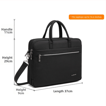 Geantă pentru laptop unisex, cu capacitate mare, din Oxford, impermeabilă, cu mâner, în stil servietă