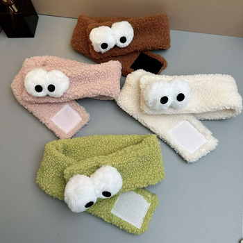 Koreai stílusú fejpánt, plüss anyag, Velcro állítható zárás, kockás mintázat