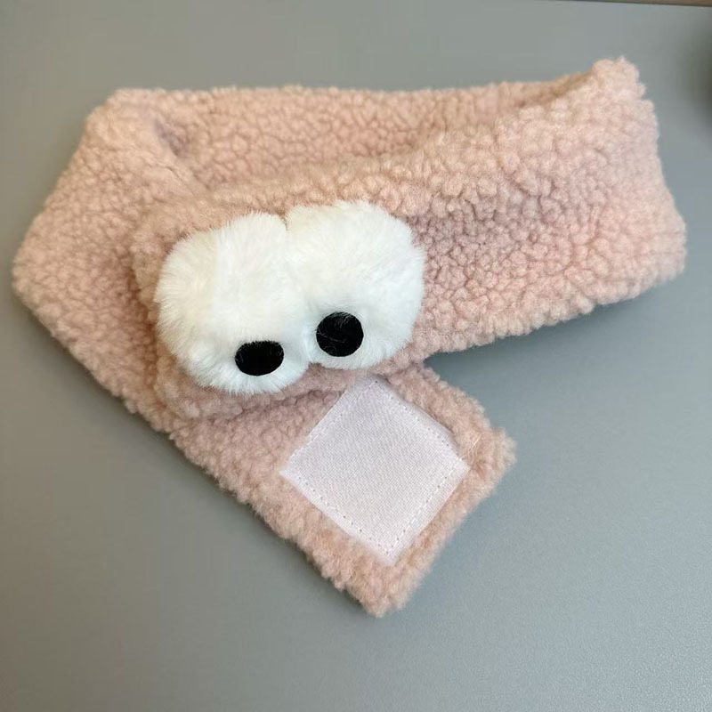 Koreai stílusú fejpánt, plüss anyag, Velcro állítható zárás, kockás mintázat