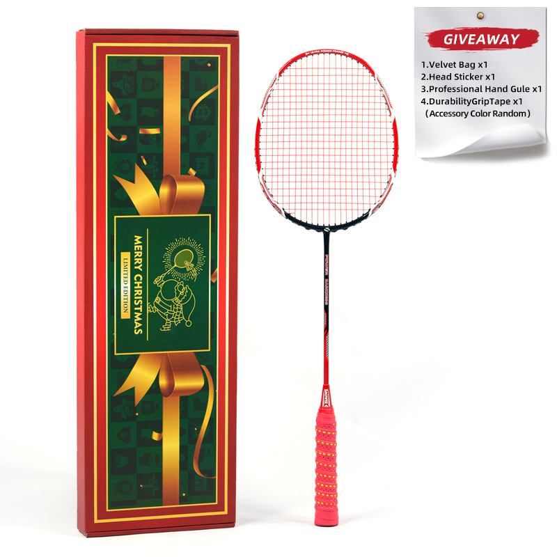 Ρακέτα Μπάντμιντον με πλαίσιο από ανθρακονήματα, βάρος 80–84 g, πάχος λαβής G5, εξαιρετικά σκληρός άξονας, ευθύς άξονας