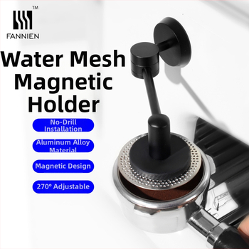 Hliníkový držiak na filtre kávovaru na espresso s magnetickým uchytením, nástenná polica, 1 vrstva, moderný minimalistický štýl