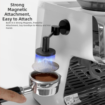 Hliníkový držiak na filtre kávovaru na espresso s magnetickým uchytením, nástenná polica, 1 vrstva, moderný minimalistický štýl