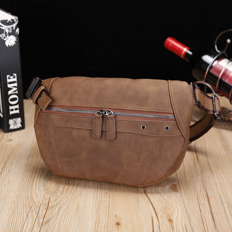 Geantă pentru piept pentru bărbați din PU, rezistentă la uzură, brand Will, cu căptușeală poliester-bumbac