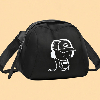 Geantă crossbody din nailon, pliabilă, căptușită cu poliester, capacitate mare, vară 2025, pentru utilizare zilnică