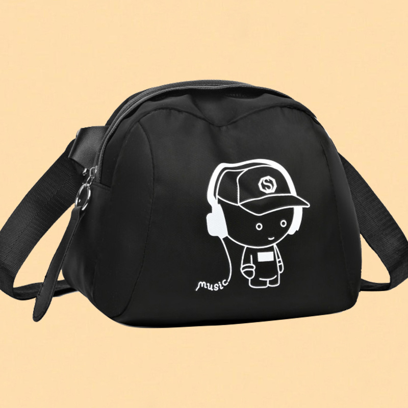 Geantă crossbody din nailon, pliabilă, căptușită cu poliester, capacitate mare, vară 2025, pentru utilizare zilnică