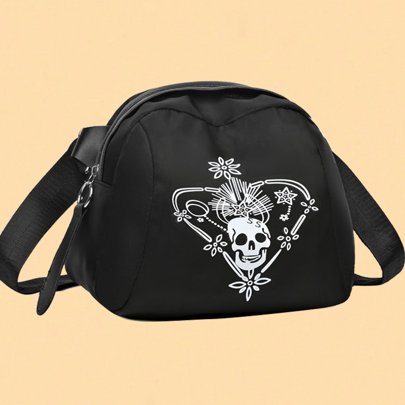 Geantă crossbody din nailon, pliabilă, căptușită cu poliester, capacitate mare, vară 2025, pentru utilizare zilnică