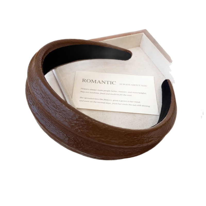 Mengdi kožna diadema, retro teksturirani dizajn, ručna izrada, sladak i hladan stil, personalizirani trend, jesen-zima