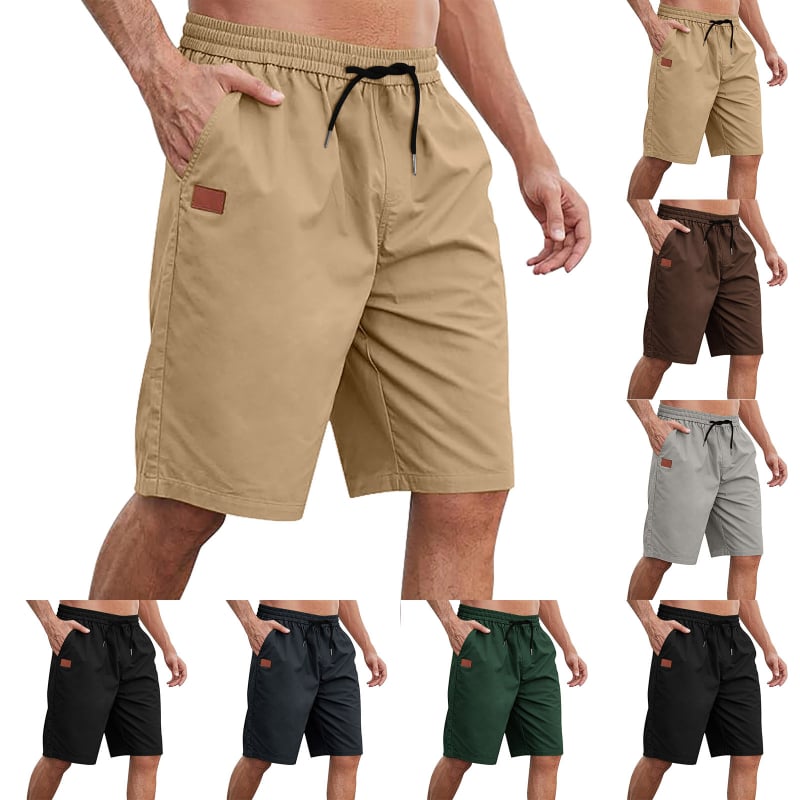 Muške šorceve za plažu sa vezicama, široka silueta, ljeto, 60% rayon, 36% polyester, 4% spandeks