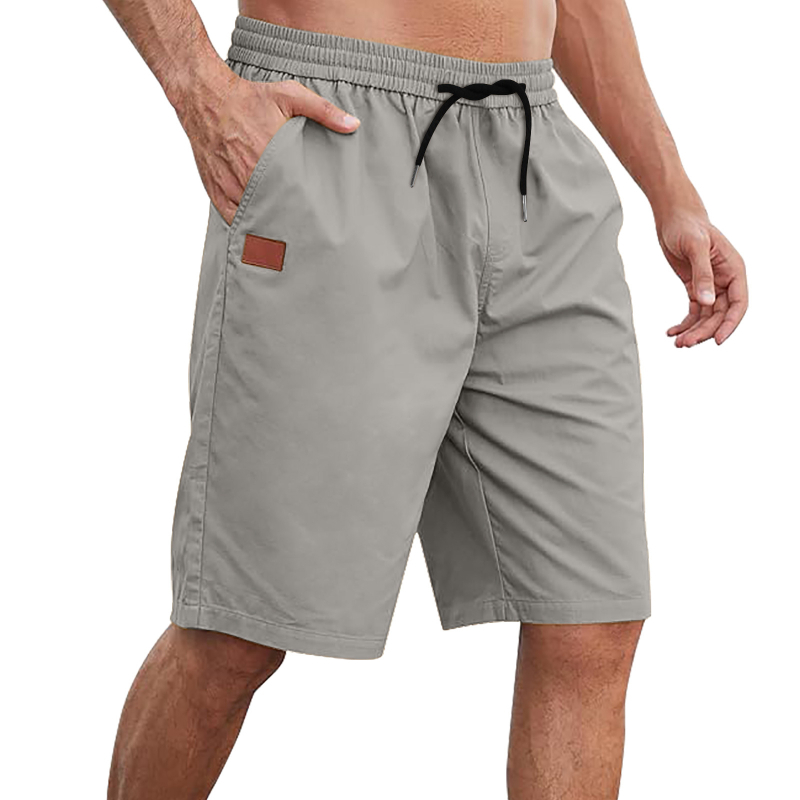 Muške šorceve za plažu sa vezicama, široka silueta, ljeto, 60% rayon, 36% polyester, 4% spandeks