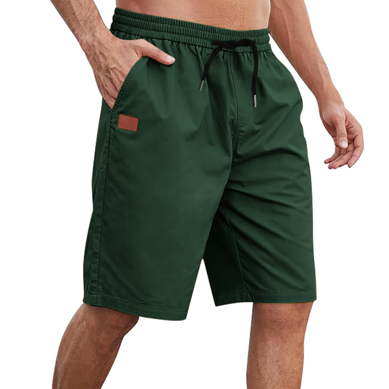 Muške šorceve za plažu sa vezicama, široka silueta, ljeto, 60% rayon, 36% polyester, 4% spandeks