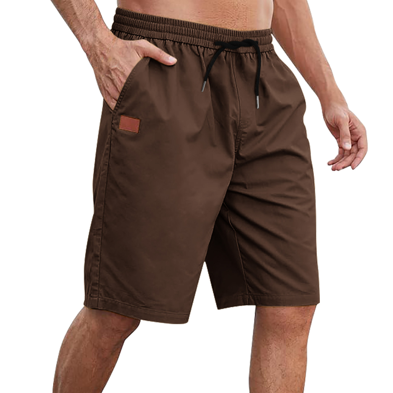 Muške šorceve za plažu sa vezicama, široka silueta, ljeto, 60% rayon, 36% polyester, 4% spandeks