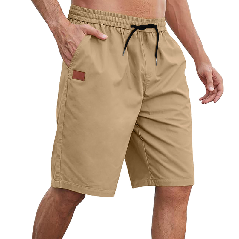 Muške šorceve za plažu sa vezicama, široka silueta, ljeto, 60% rayon, 36% polyester, 4% spandeks