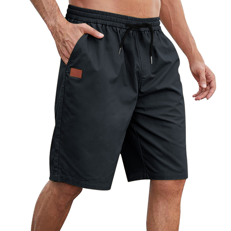 Muške šorceve za plažu sa vezicama, široka silueta, ljeto, 60% rayon, 36% polyester, 4% spandeks