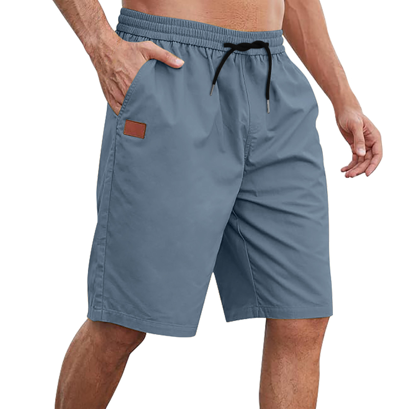 Muške šorceve za plažu sa vezicama, široka silueta, ljeto, 60% rayon, 36% polyester, 4% spandeks