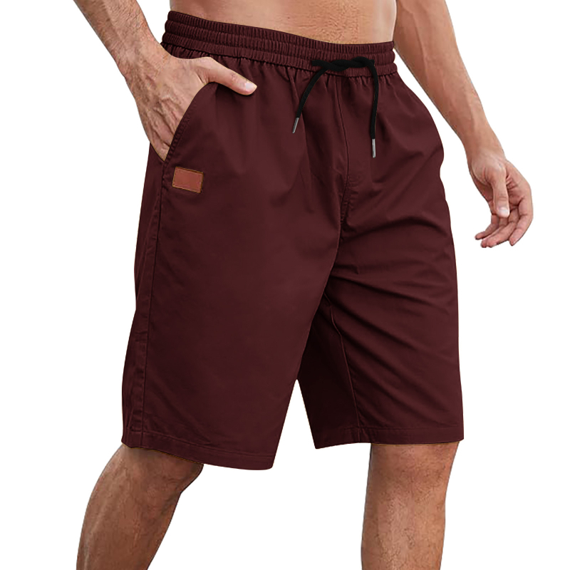 Muške šorceve za plažu sa vezicama, široka silueta, ljeto, 60% rayon, 36% polyester, 4% spandeks