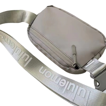 Geantă de talie pentru sport în aer liber, din nailon, respirabilă, impermeabilă, ultra-ușoară, model cu litere, căptuială din nailon