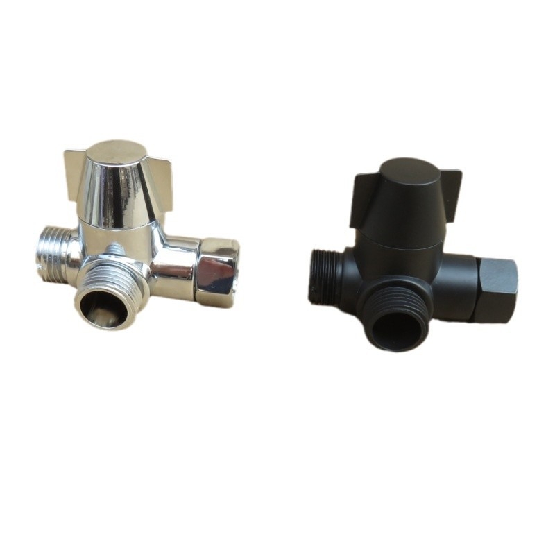 ABS trojvývodový sprchový rozdeľovač ST-13, 20 mm vstup, 20 mm vetvenie, moderný minimalistický štýl