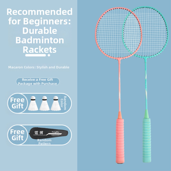 Μπάντμιντον ρακέτα – βάρος 95–100 g, πλαίσιο από κράμα σιδήρου, μέτρια σκληρότητα, σετ 6 τεμαχίων