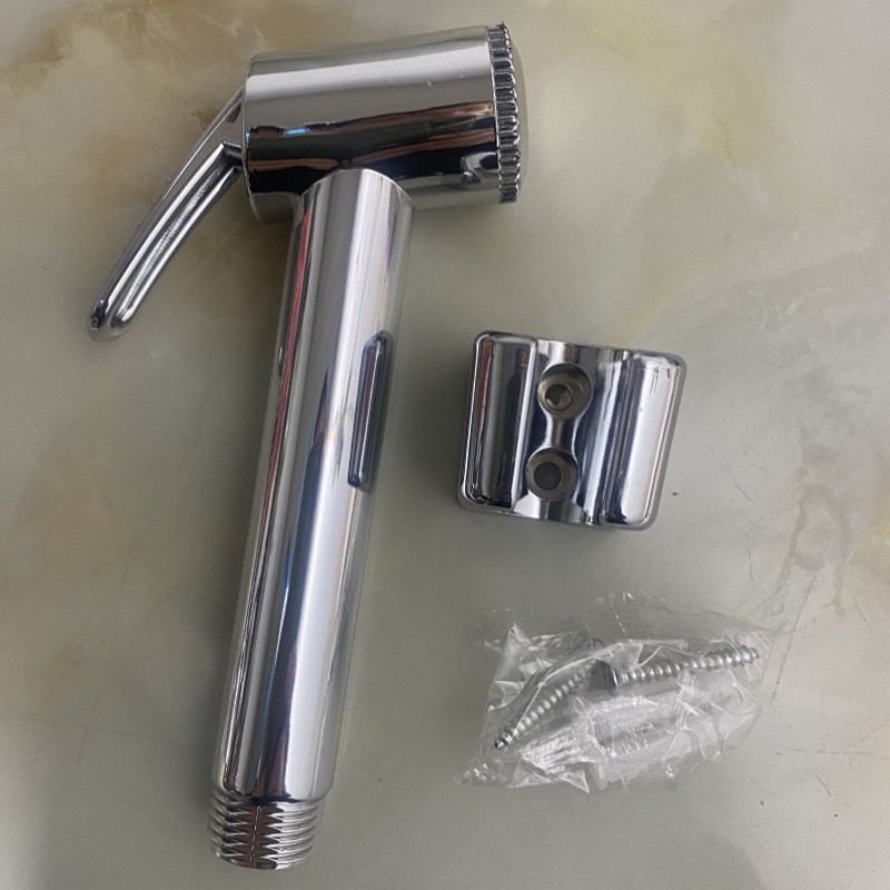 Aset prenosni set tuša za WC – ABS, elektroplatinirano završetak, priključak s četiri točke, model Washer Set