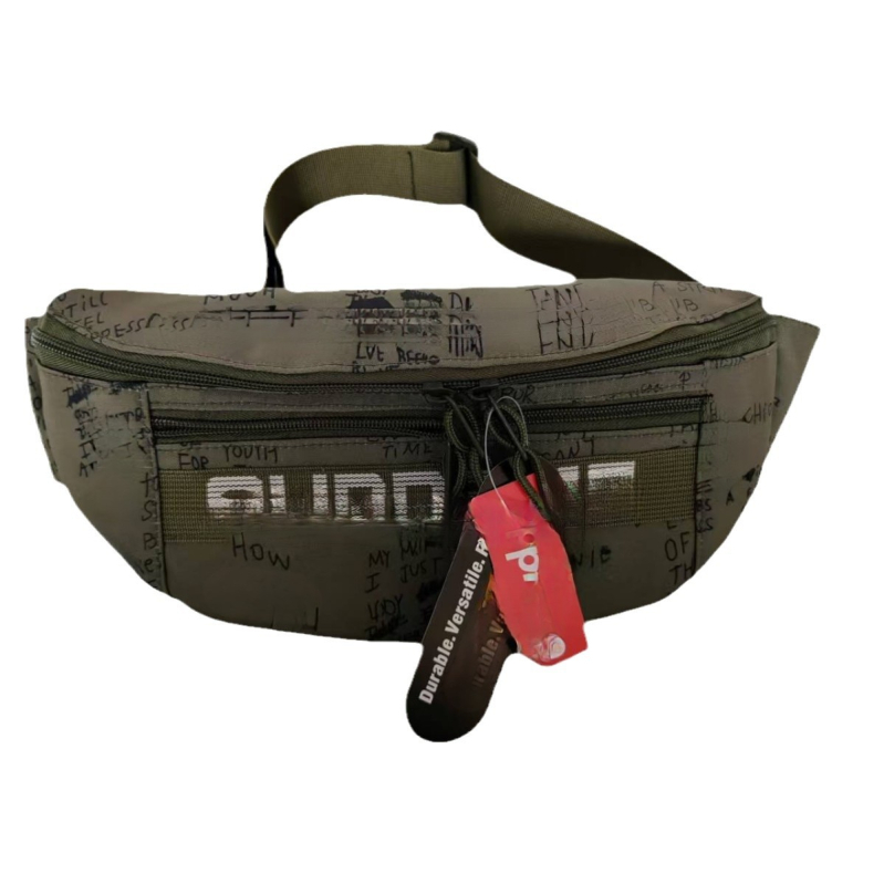 Sportska pojas tašna s džepom za telefon, crossbody stil, velik kapacitet, poliester, prozračna i otporna na habanje, unisex