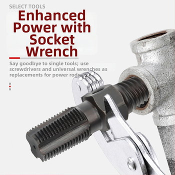 Csavarhúzó kivonó a csaptelekhez és csövekhez – szénacél vízvezeték-szerszám kopott vagy törött menetekhez