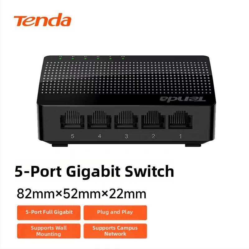 Tenda SG105M/SG108M гигабитов Ethernet превключвател, 5/8 порта