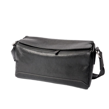 Muška torba preko ramena, unisex dizajn, koža obrađena biljnim tannom, poliester podstava, jednobojni uzorak