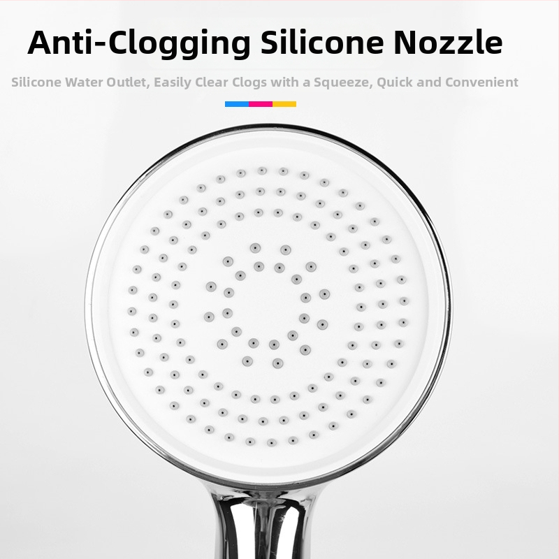 Cap de duș cu mâner, ploaie — (ABS, montaj pe perete, 0.6 MPa, 0–90 °C)