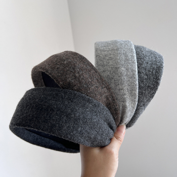 Bandă pentru păr din textile, lucrată manual, stil simplu, pentru femei, toamna 2025