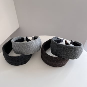 Bandă pentru păr din textile, lucrată manual, stil simplu, pentru femei, toamna 2025