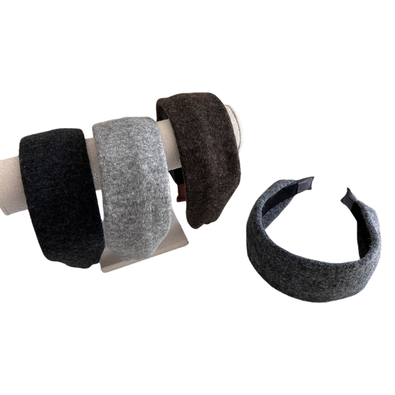 Bandă pentru păr din textile, lucrată manual, stil simplu, pentru femei, toamna 2025