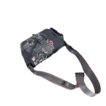 Geantă crossbody pentru bărbați cu broderie Dragon Year – Nylon, rezistență la abraziune, model cu animale, căptușeală poliester, pentru uz zilnic și drumuri de afaceri