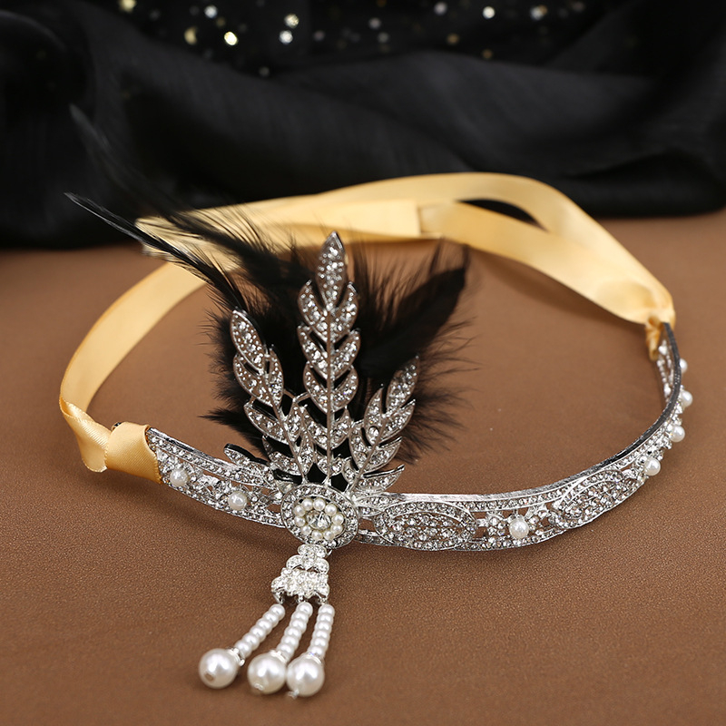 Vjenčana tiara za kosu od legure, elektroplatirana, cvjetna dekoracija
