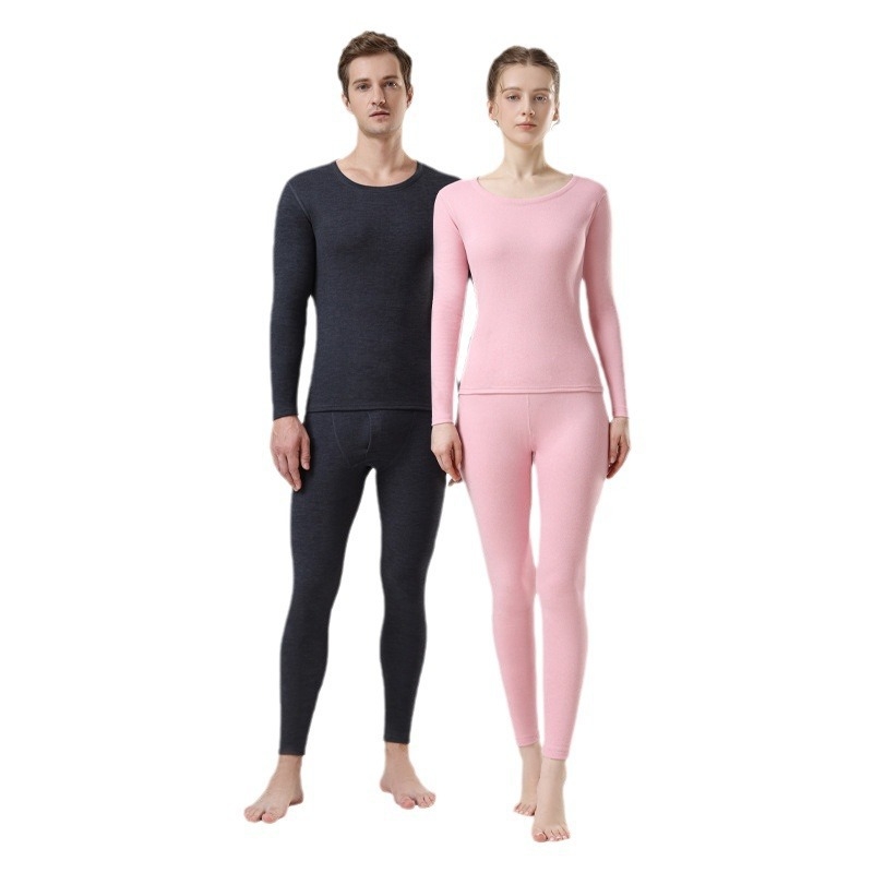 Termalni komplet donjeg rublja od kašmira i svile, s flis podstavom, debeli materijal, unisex
