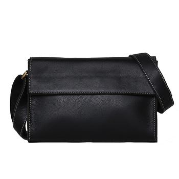 Muška crossbody torba od kože prvog sloja, gradski jednostavan stil, poliester podstava